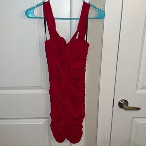 Bebe red dress size small